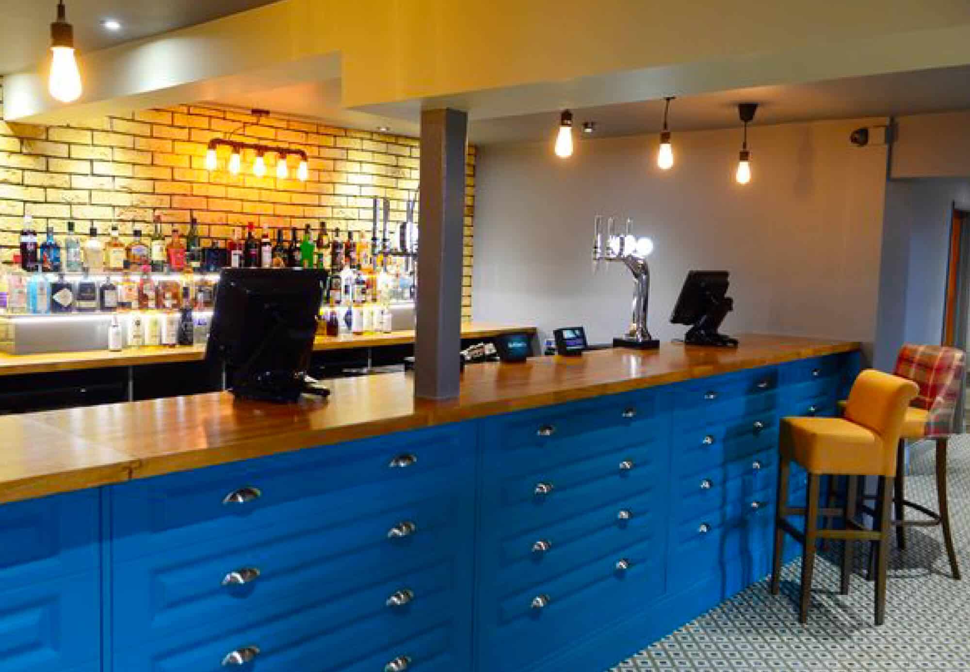 Commercial Bar Design with Drawer Design Fascia